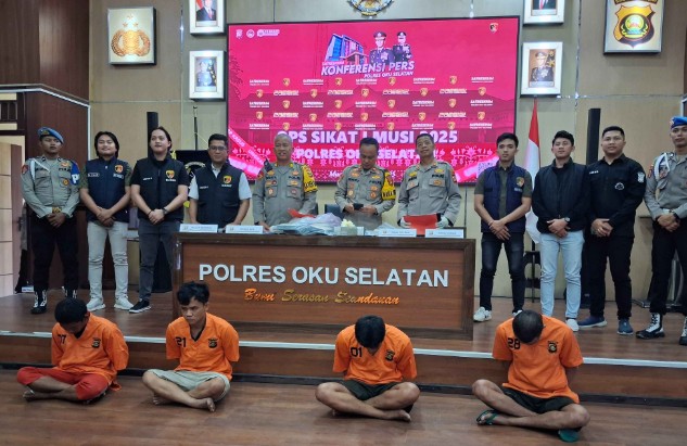 Amankan Lima Tersangka dalam Operasi SIkat Musi