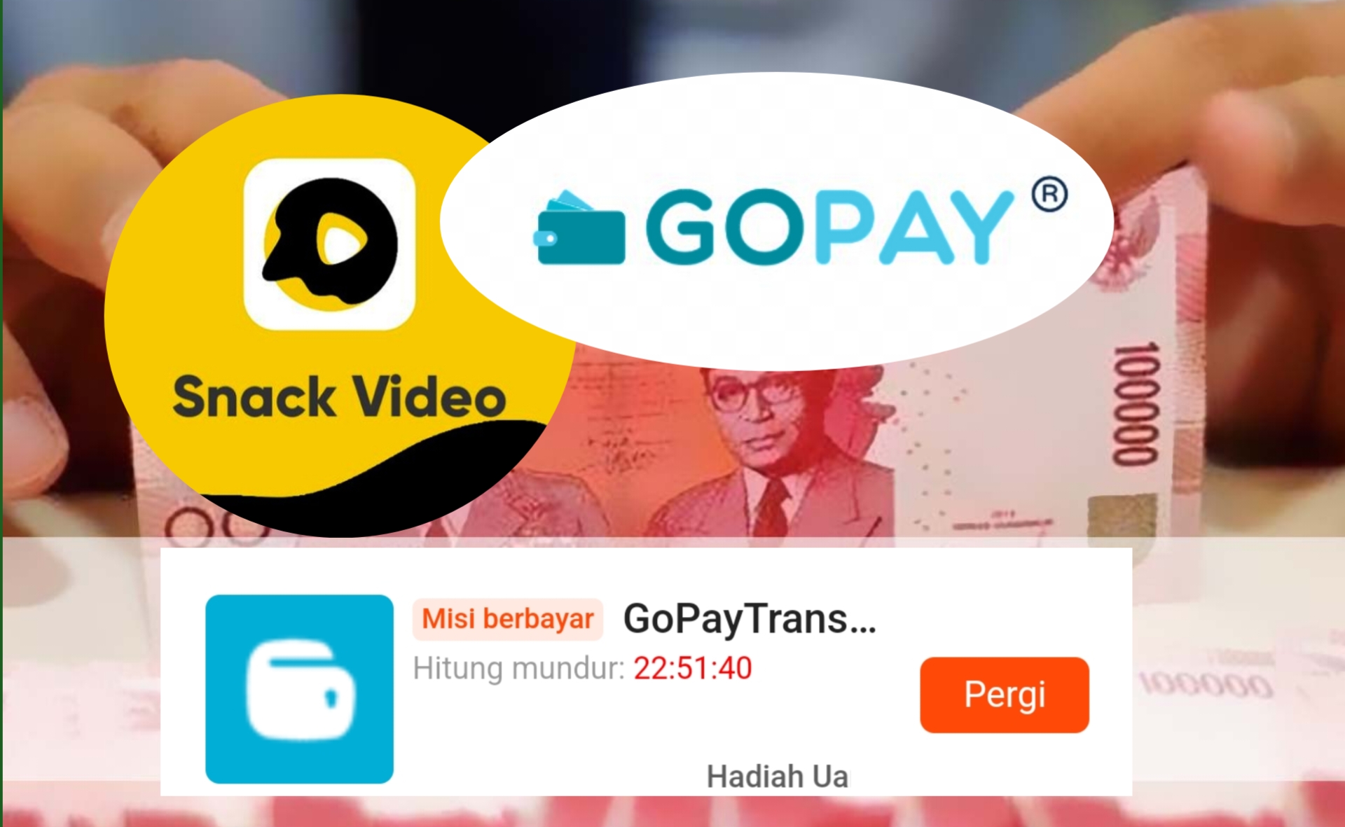 GoPay x SnackVideo: Kolaborasi Kreatif Dapatkan Bonus Saldo Gopay Hingga Rp 3000.000 Begini Cara Mengikutinya 