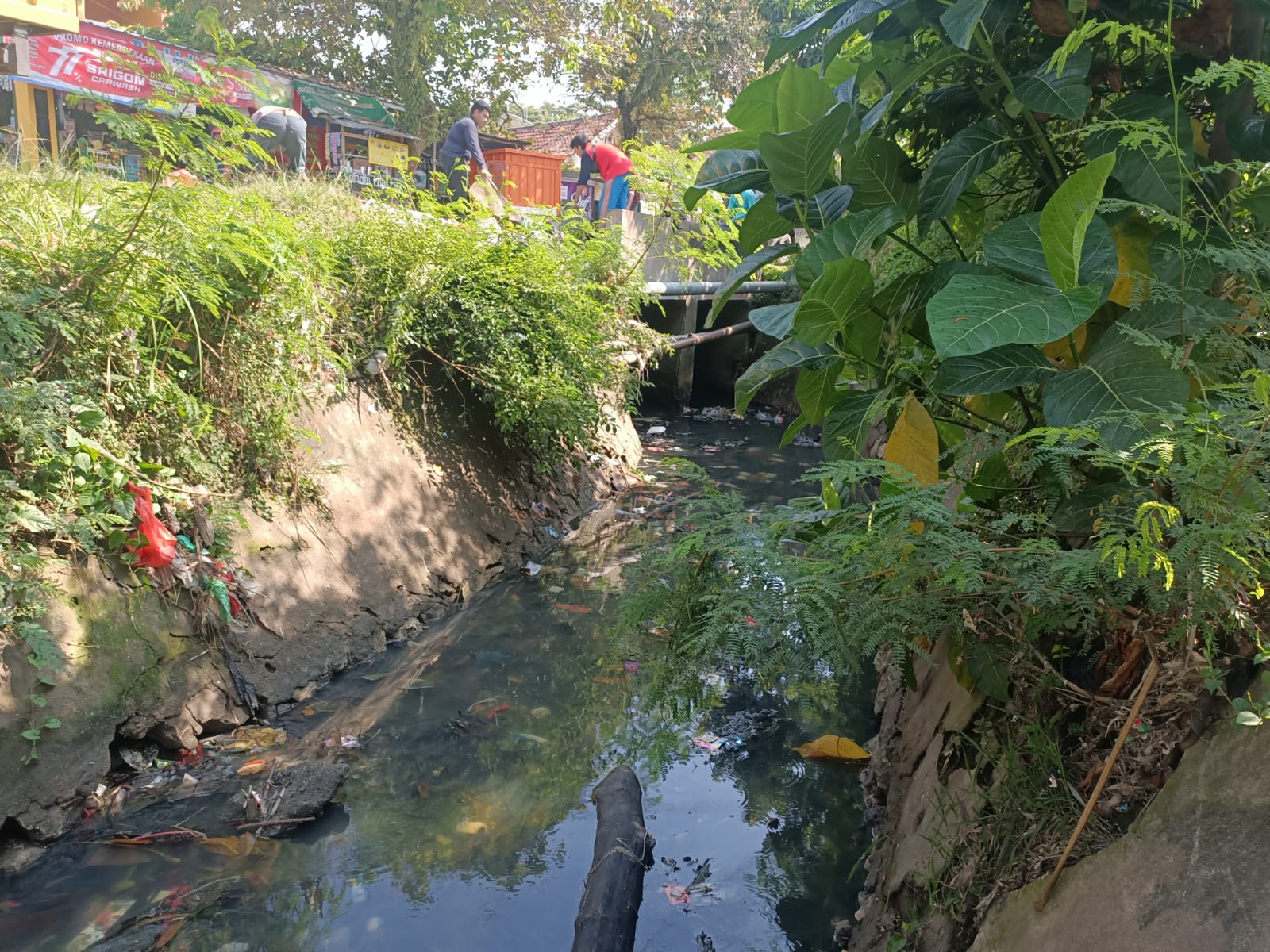 Dikeroyok, Drainase Samping Dispora OKU Bersih.