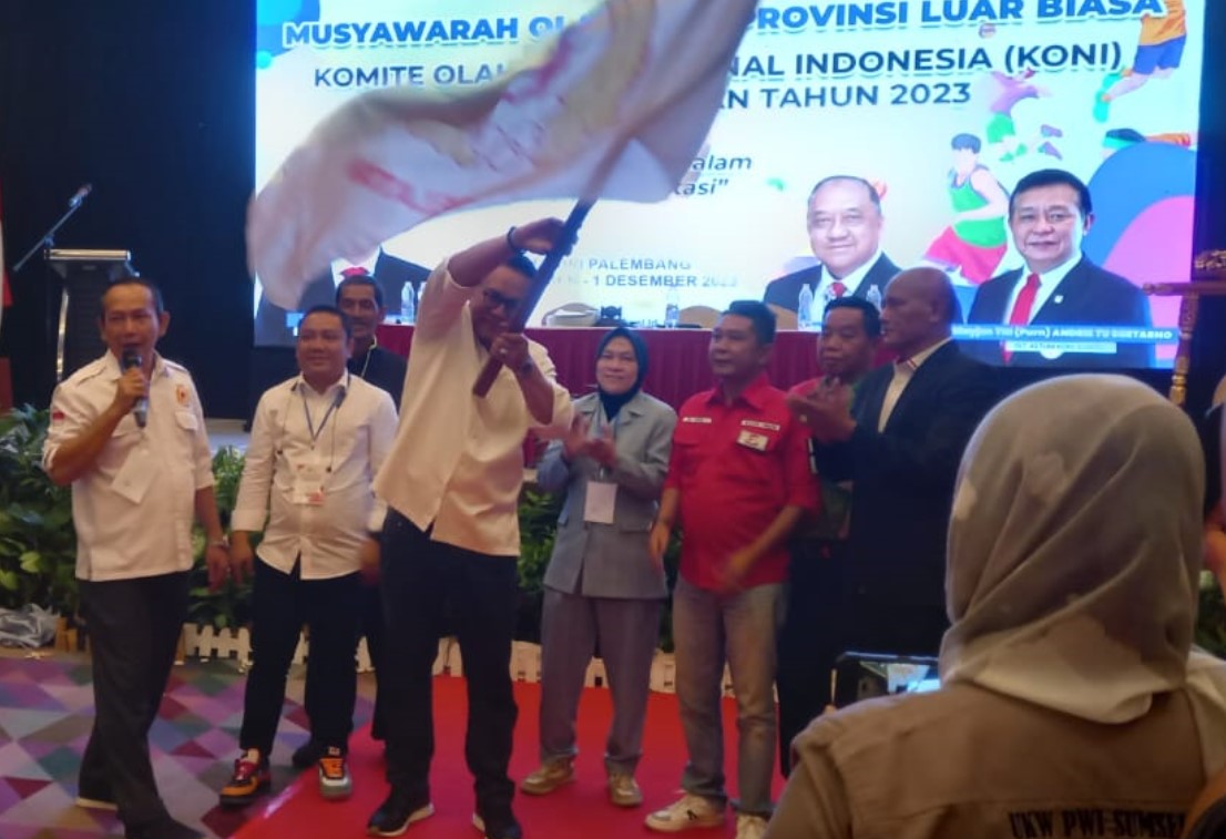  Yulian Gunhar Terpilih Sebagai Ketua KONI Sumsel 