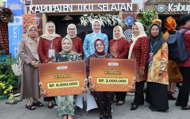 TP PKK OKU Selatan Sabet Juara I Lomba 10 Program Pokok PKK di Festival Rempah 2025