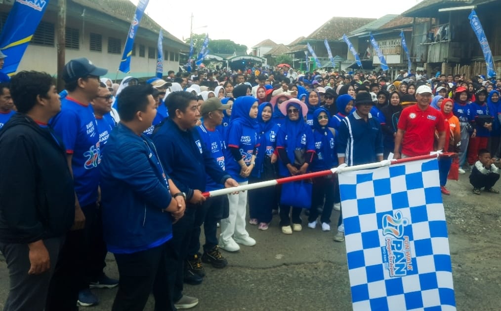 DPD PAN OKU Gelar Fun Walk HUT ke-27, Disambut Antusias Warga, Dipusatkan di Lubuk Batang 