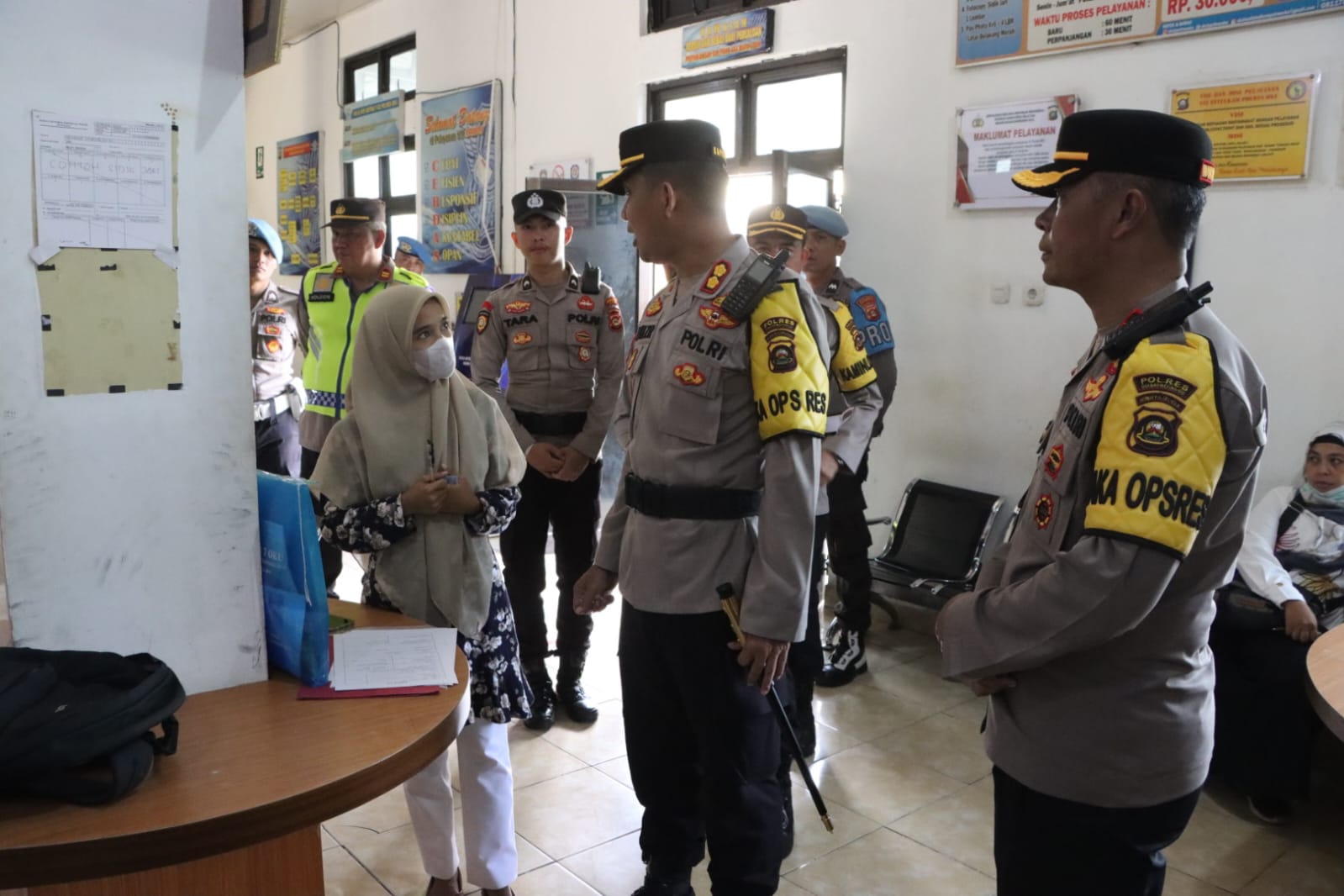 Kapolres Tinjau SPKT Polres OKU, Begini Responnya