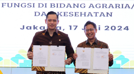 Menteri ATR/BPN Teken MoU dengan Menkes