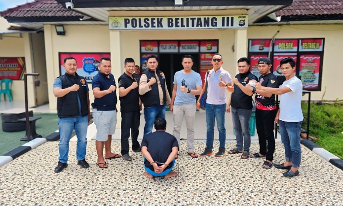 Tim Opsnal Belitang III Tangkap Tersangka Curanmor hingga ke Sungai Lilin