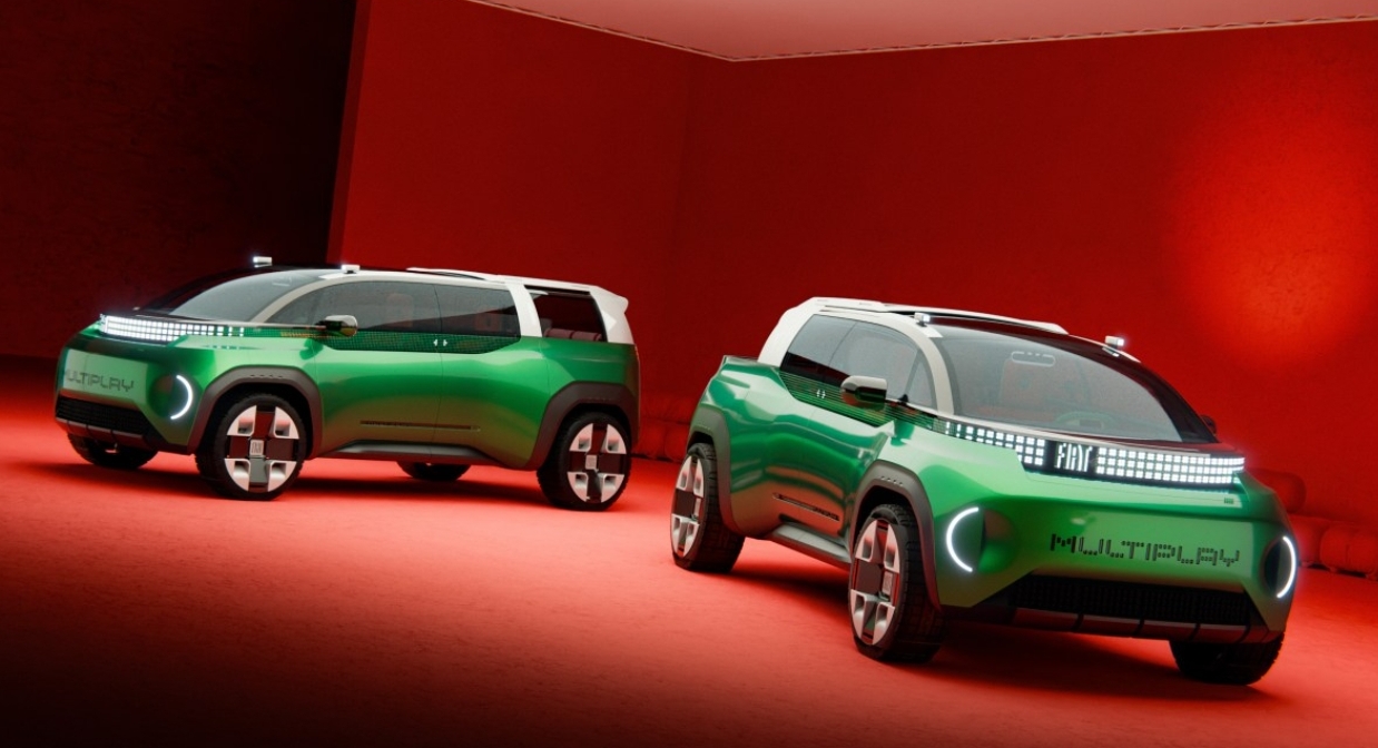 Fiat Multiplay, Mobil Konsep Penerus Multipla yang Bisa Berubah Jadi Pikap