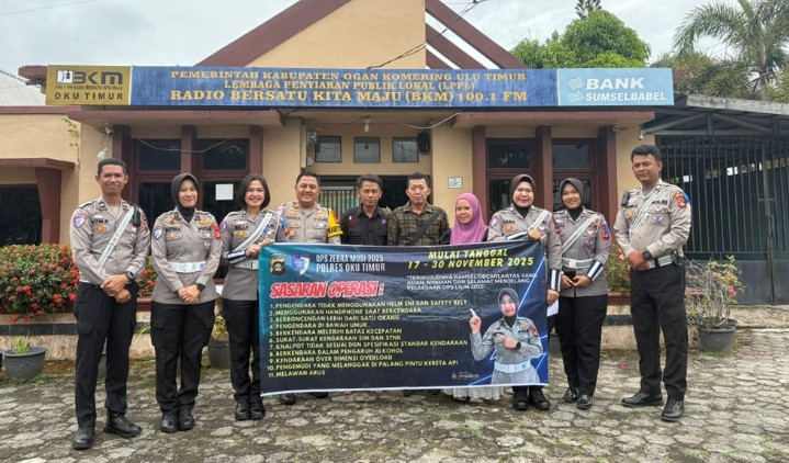 Satlantas OKU Timur Ingatkan 14 Pelanggaran Prioritas di Operasi Zebra 2025