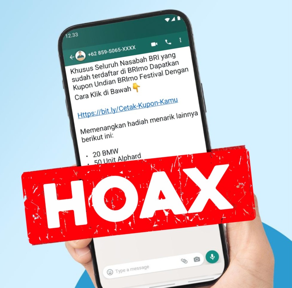 BRI Imbau Masyarakat Waspada Bahaya Klik Tautan Palsu