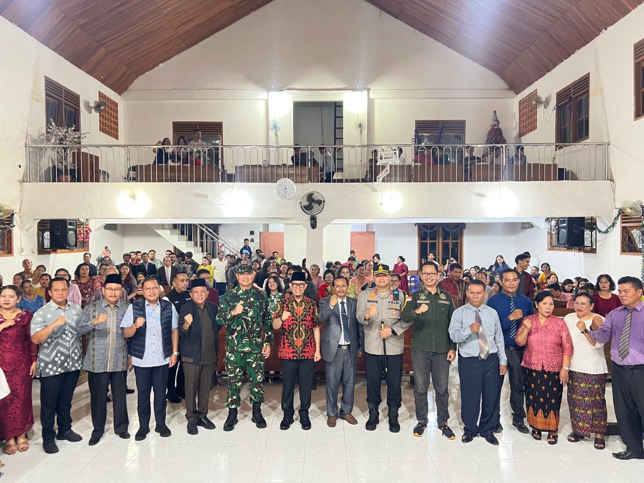 Pemkab OKU TInjau langsung Perayaan Natal di Gereja