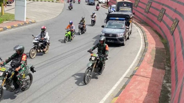 Patroli Skala Besar TNI-Polri dan Satpol PP Pantau Daerah Rawan dan Ramai