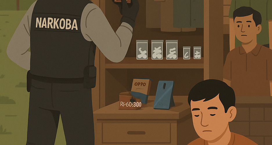 Digerebek di Baturaja, Adam Diduga Edarkan Barang Terlarang!