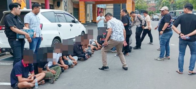 Pasca Perusakan dan Pembakaran, 17 Pemuda Dibekuk Polrestabes Palembang