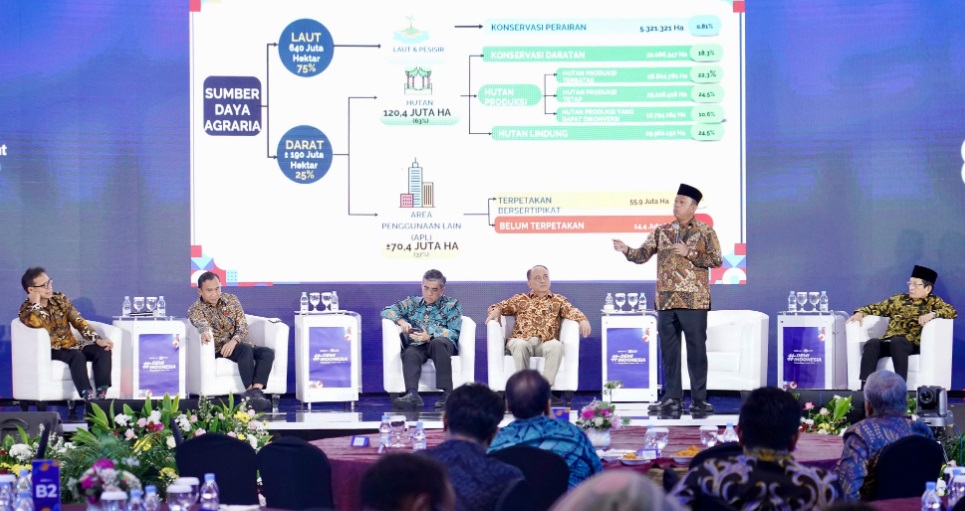 Jadi Pembicara #DemiIndonesia, Menteri Nusron: Siap Menahan Laju Alih Fungsi Lahan