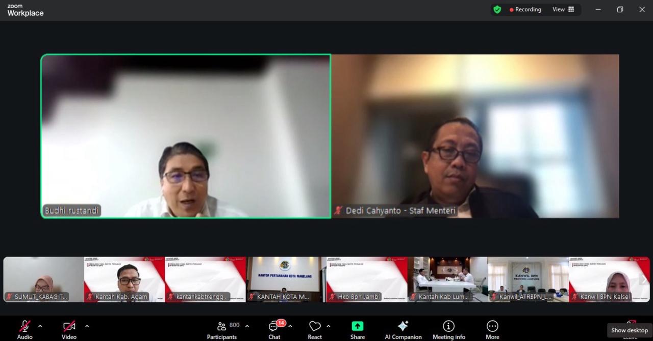 ATR/BPN Sosialisasikan Hasil SPI KPK 2025 ke Jajaran untuk Peningkatan Kualitas Layanan