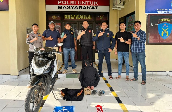 Curi Motor Pedagang Es, Tersagka Ditangkap Saat Kendarai Barang Curian