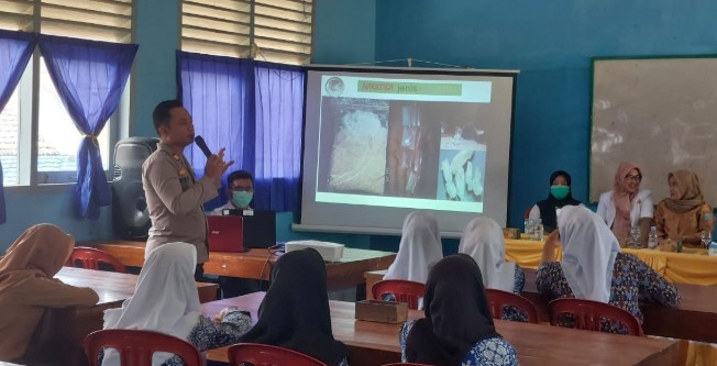 Polsek Pulau Beringin Gencar Sosialisasi Bahaya Narkoba di Sekolah, Cegah Kenakalan Remaja