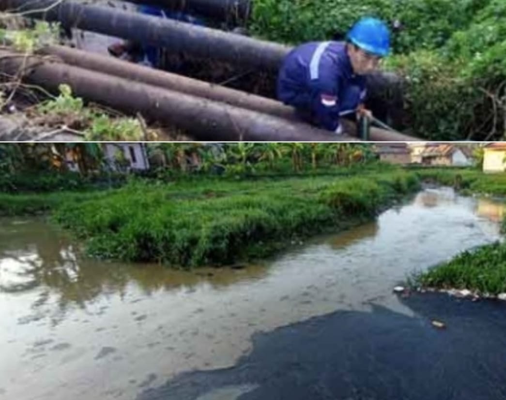 Heboh Warga Panik, Pipa Pertamina Prabumulih Bocor dan Mengalir ke Sungai dekat Pemukiman Warga, Penyebabnya?