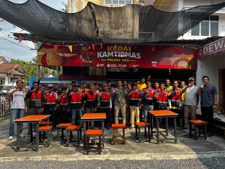 Polres OKU Gandeng Driver Ojol Jaga Keamanan Kota Baturaja