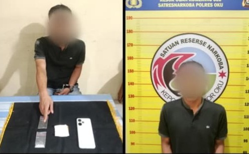 Dua Pria di OKU Dibekuk, Polisi Amankan Puluhan Paket Sabu