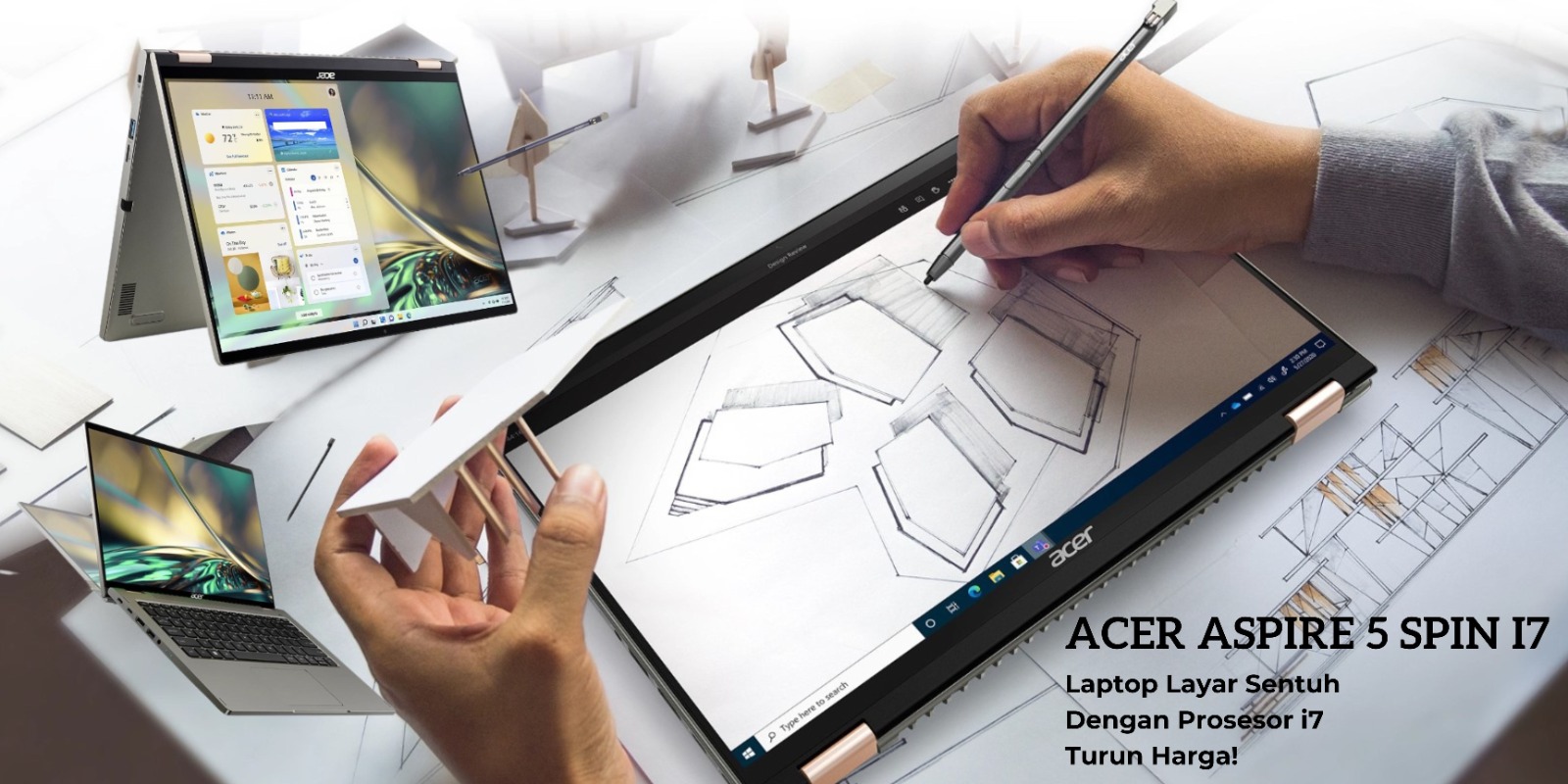 Turun Harga, ACER Aspire 5 Spin i7 Laptop yang Cocok Bagi Kalian Para Desainer