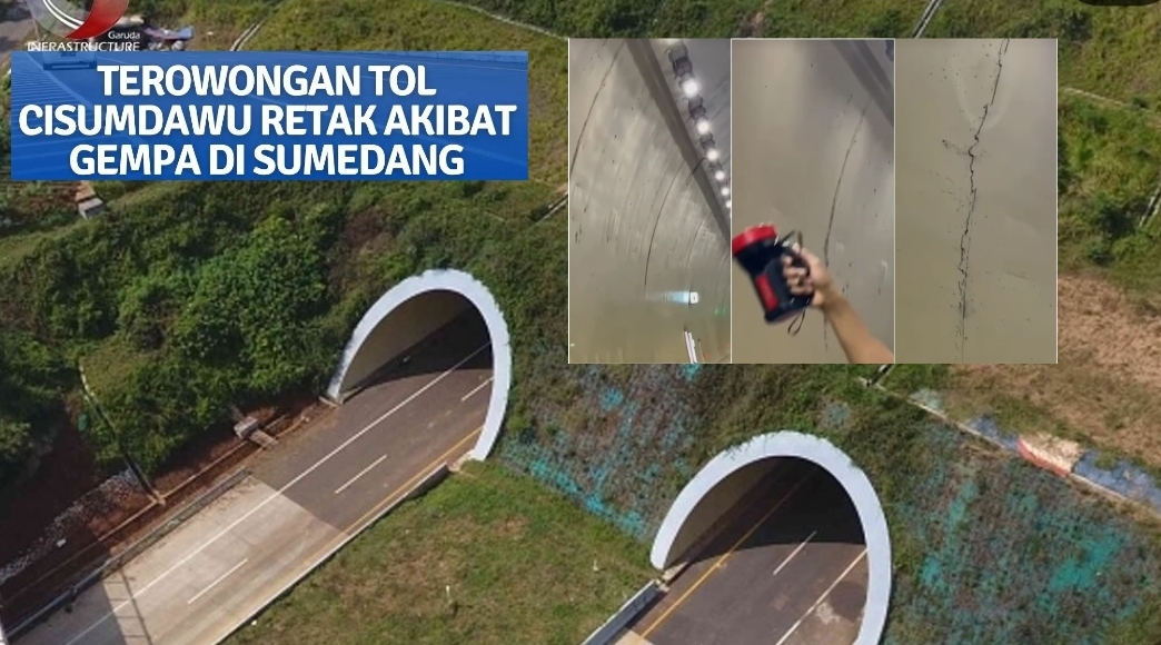 Dinding Terowongan Kembar Cisumdawu Retak Akibat Gempa Jalan Tol Tak Ditutup? Alasannya