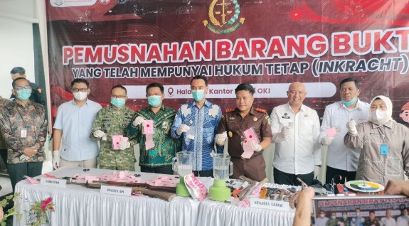 Ratusan Barang Bukti Narkotika Dimusnahkan