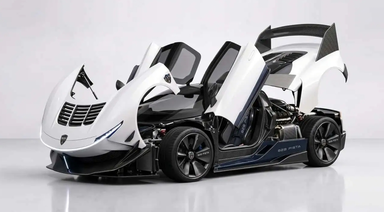 Mengenal Angelelli Tipo 829: Supercar V6 500 HP dengan Sasis 3D Print dari Italia
