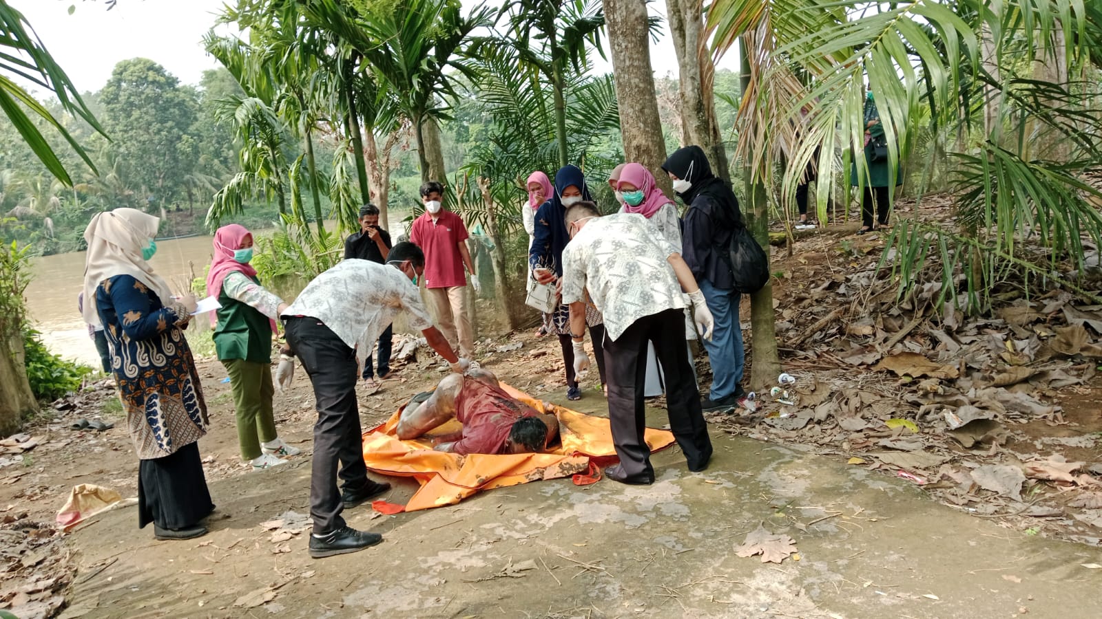 Warga Lubuk Batang  OKU Temukan Mayat Mengapung di Sungai Ogan, Ini Identitasnya