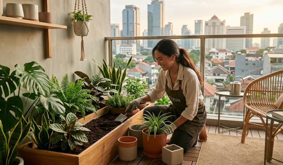 Modal Receh, Balkon Jadi Estetik! Cara Mudah Berkebun di Balkon untuk Pemula