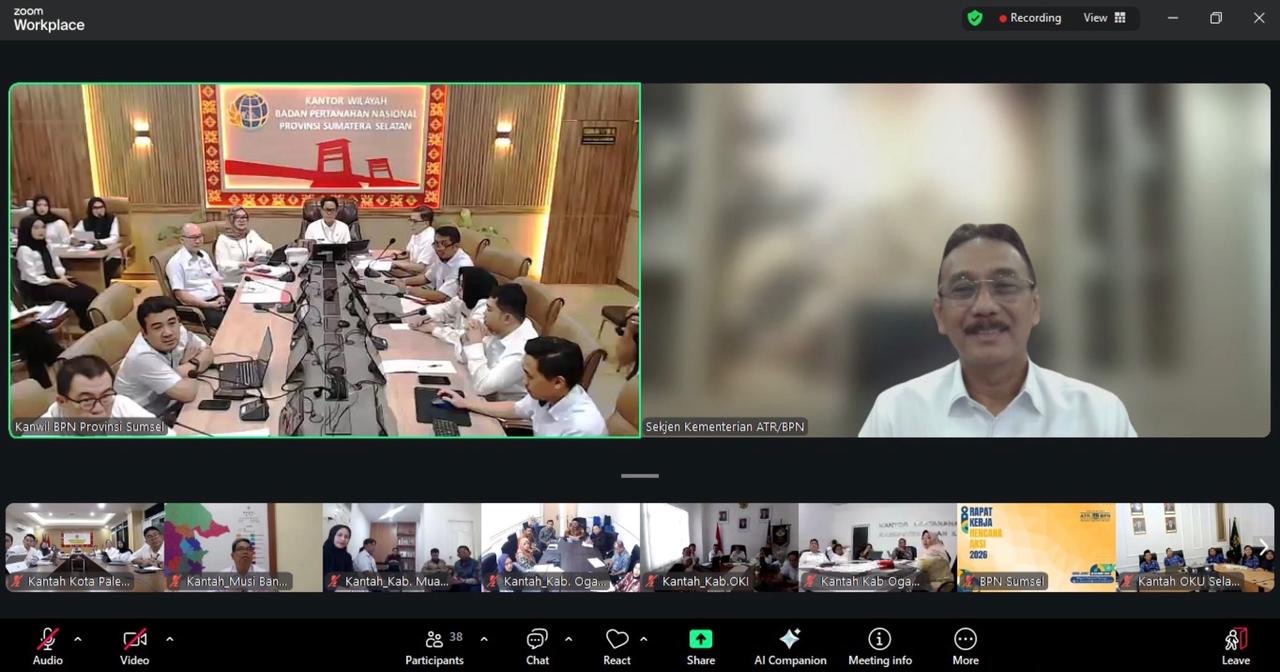 Berikan Pengarahan di Rakerda Kanwil BPN Provinsi Sumsel