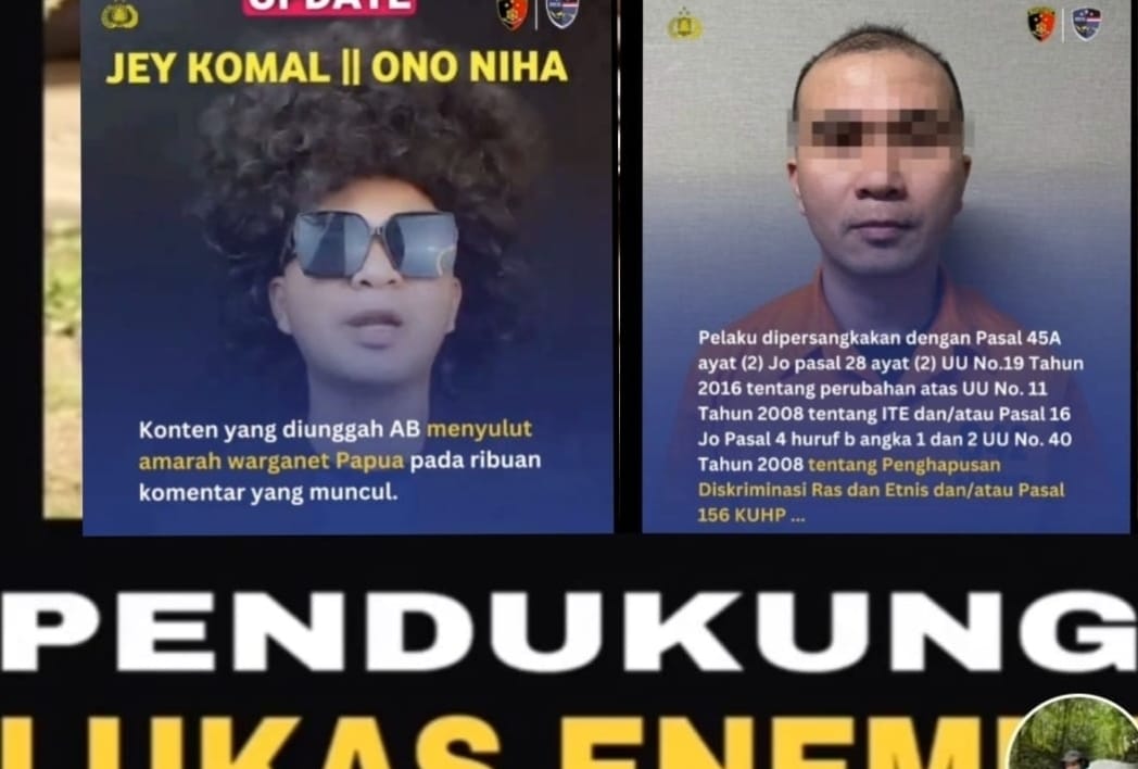 Hati-hati Bermedsos, Pemilik Akun Tiktok Penghasut Ujaran Kebencian Terhadap Pendukung Lukas Enembe Diamankan