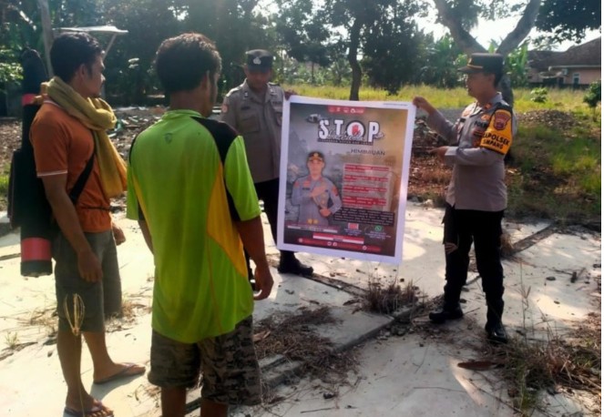 Kapolsek Simpang Gencarkan Sosialisasi Larangan Bakar Hutan dan Lahan