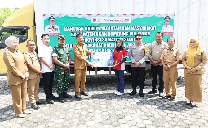 Peduli Sesama, Pemkab OKU Timur Salurkan Bantuan Ratusan Juta untuk Aceh Utara dan Solok
