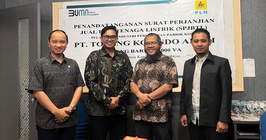 PLN Lahat Pasok Listrik 240.000 VA untuk Pabrik Kopi Baru PT Towing Kopindo Abadi di Pagaralam