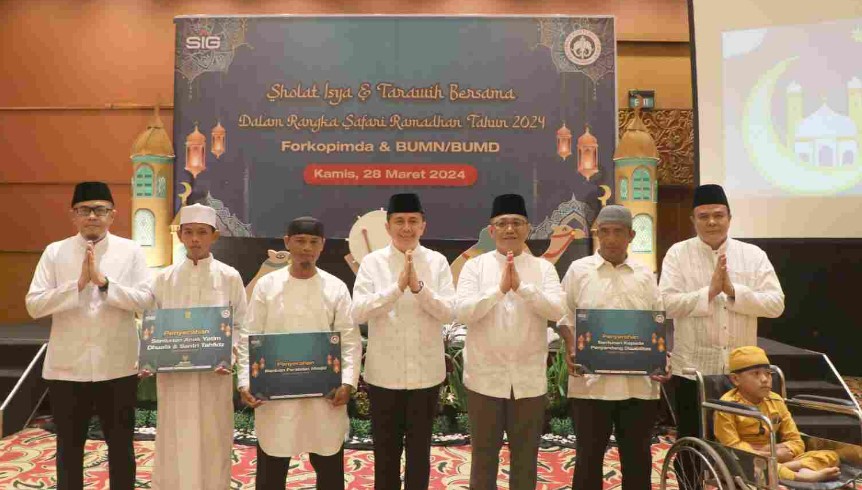 PT Semen Baturaja Salurkan Bantuan Penyandang Disabilitas hingga Masjid
