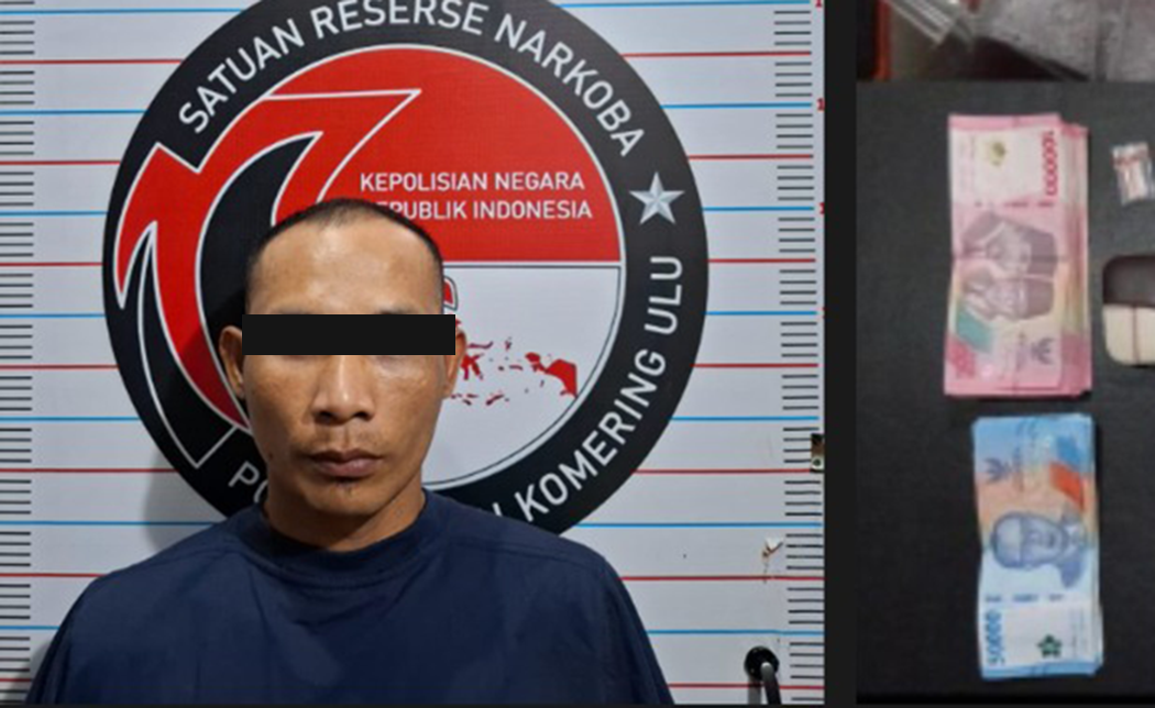 Pemuda di OKU Dibekuk Saat Santai di Dalam Rumah Ternyata Simpan 27 Paket Sabu