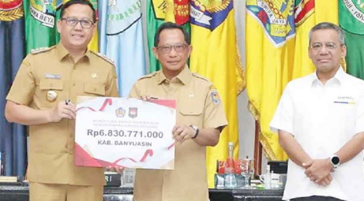 Banyuasin Raih Penghargaan Insentif Fiskal Senilai Rp 6,83 miliar 