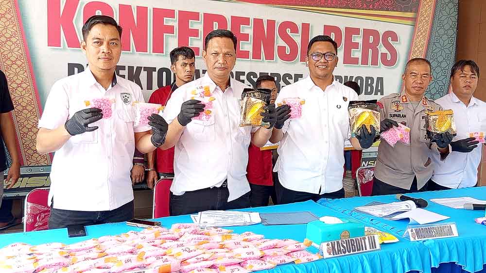 Sindikat Narkoba Jaringan Cina di Sumsel, 4 Kg Sabu berikut 23.422 Ekstasi Disita
