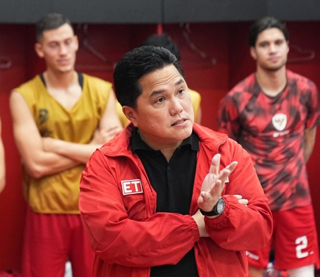 Erick Thohir Pasang Badan untuk Shin Tae-yong usai Kekalahan dari Jepang