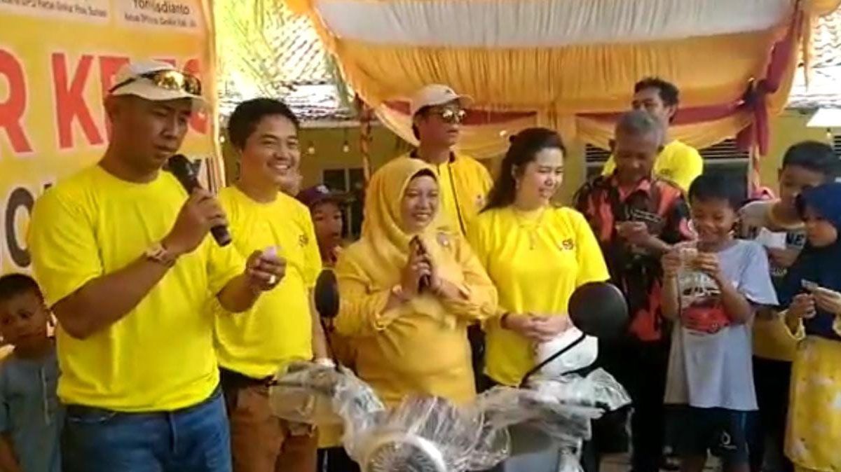 Semarak, HUT Golkar OKU Dibanjiri Hadiah