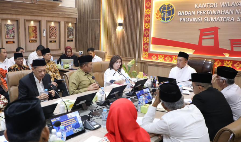 Silaturahmi dengan Organisasi Keagamaan di Sumsel, Dorong Sertipikasi Tanah Wakaf dan Rumah Ibadah