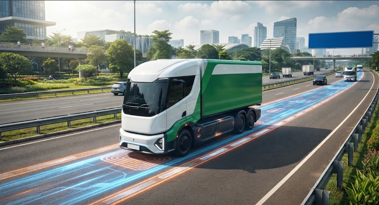 Honda Uji Jalan yang Bisa Mengisi Daya Truk Listrik Saat Melaju