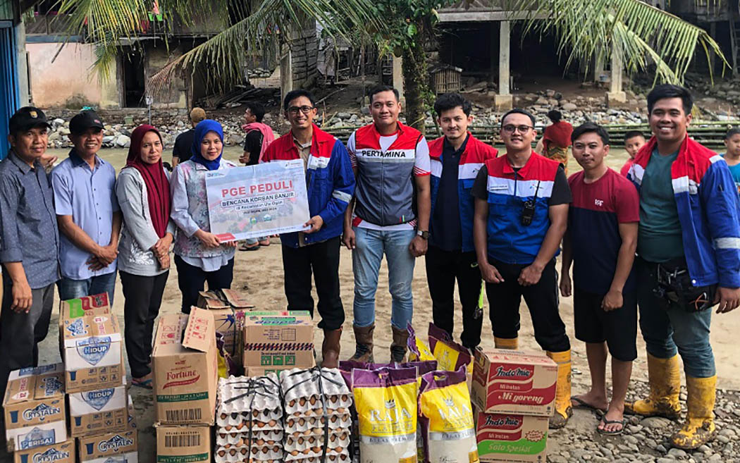 Pasca Bencana di OKU, PGE Area Lumut Balai Bantu Pulihkan Dampak Banjir dan Longsor