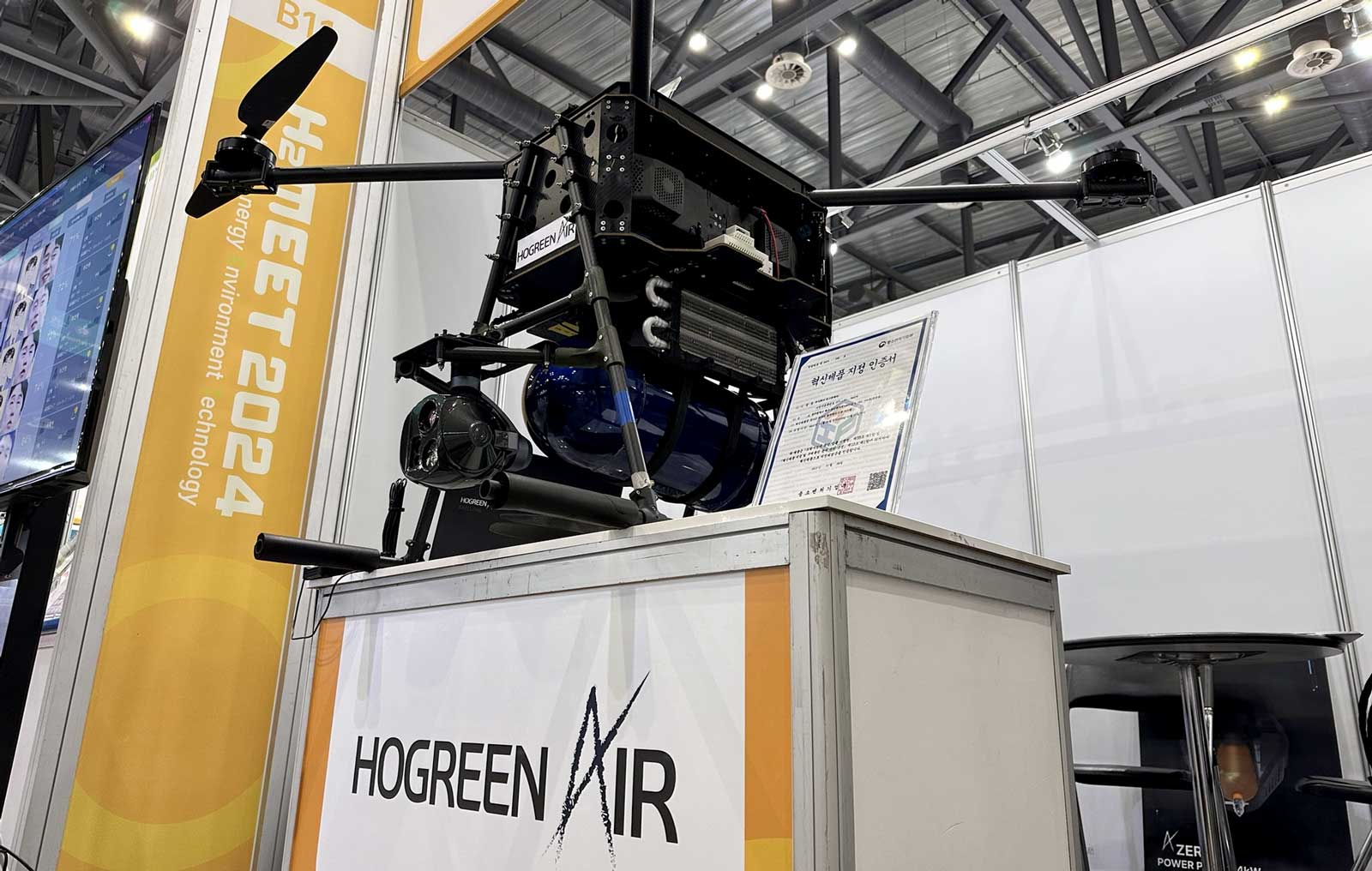 Hogreen Air Unjuk Drone Hidrogen Pertama di Dunia di Konferensi H2 MEET di Seoul