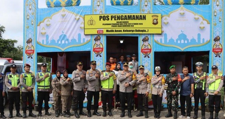 Kapolres OKU Turun Langsung Cek Pos Pam Minang Raya di Jalinsum