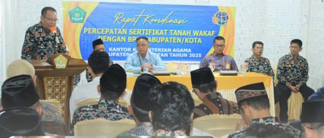 Minta KUA Percepat Proses Pengelolaan Tanah Wakaf
