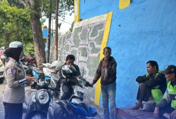 Satlantas Polres OKU Selatan Ajak Komunitas Ojek Jadi Pelopor Tertib Lalu Lintas