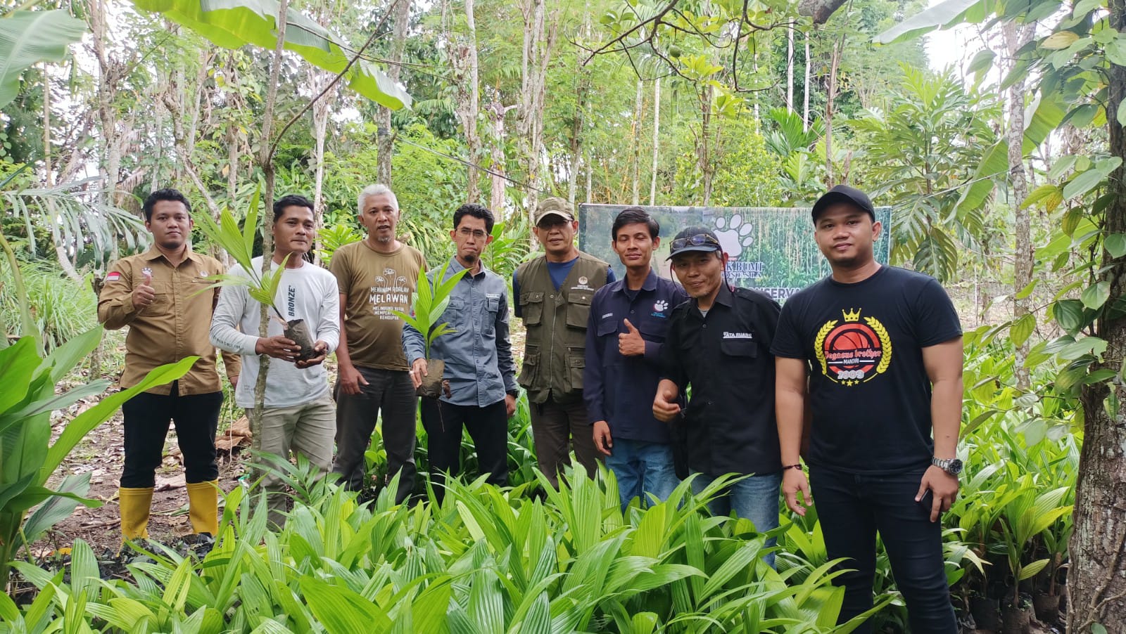 Perkuat Ketahan Pangan JBI OKU Buat Kebun Rakyat Daerah Aliran Sungai