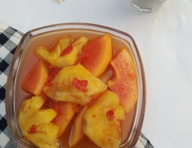 Resep Manisan Pepaya Nanas Pedas Manis, Segar dan Bikin Ketagihan