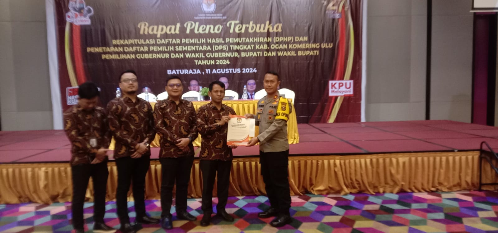 KPU Gelar Rapat Pleno Rekapitulasi DPS Pilkada OKU 2024